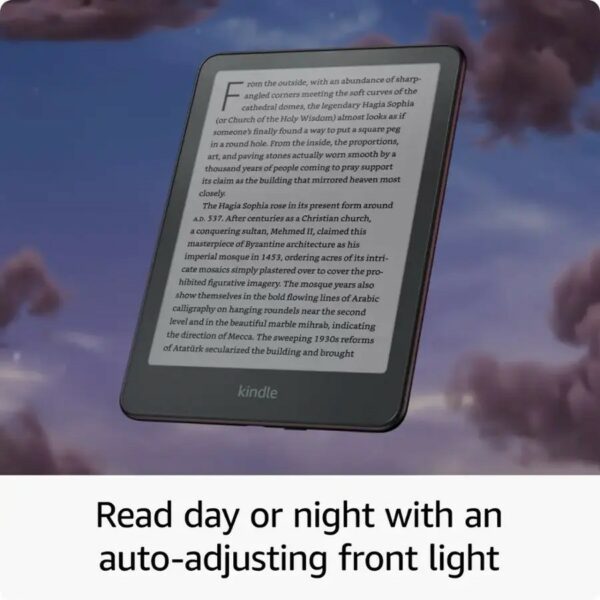 amazon kindle paperwhite signature edition metallic raspberry (32 gb)