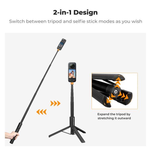 k&f concept invisible selfie stick for camera 360
