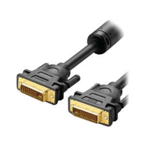 ugreen 11672 dvi (24+1) male to male cable gold plated 1m (black)