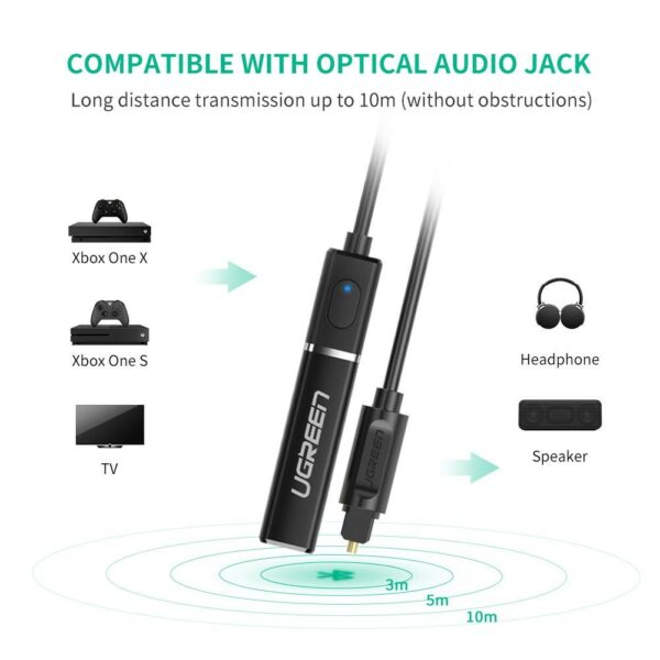 ugreen 50213 bluetooth 5.0 audio transmitter
