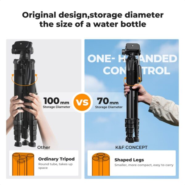 K&F Concept Compact Tripod - Image 3