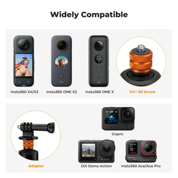 k&f concept invisible selfie stick for camera 360