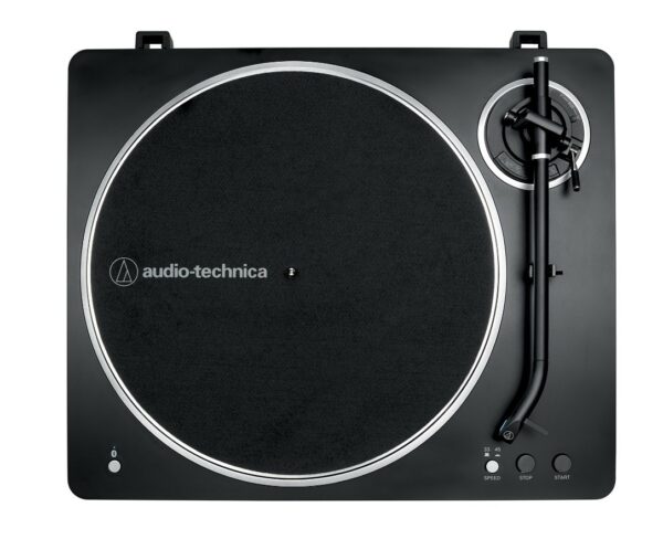 audio technica at lp70xbt fully automatic wireless turntable (black/silver)