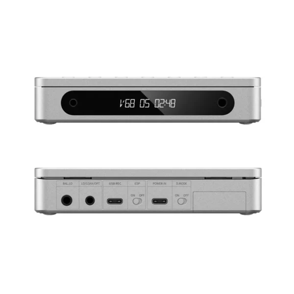 fiio dm13 bluetooth portable stereo cd player (silver)