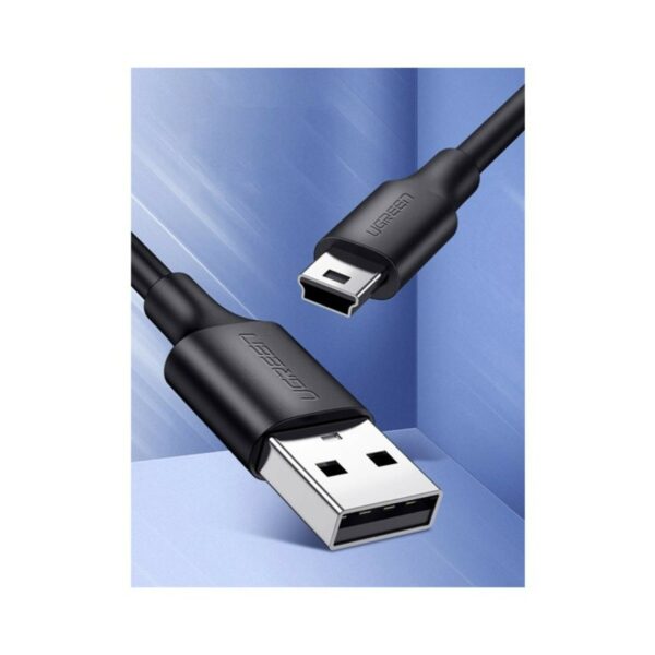 ugreen 10385 usb 2.0 a male to mini 5 pin male cable 1.5m (black)