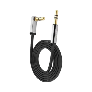 ugreen 10598 3.5mm male to 3.5mm male straight to angle flat cable 1.5m (black)