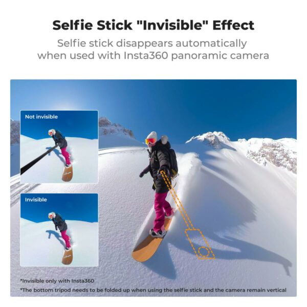 k&f concept invisible selfie stick for camera 360