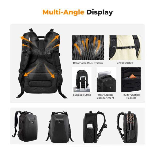 k&f concept hard shell camera backpack kf13.134