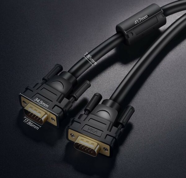 ugreen 11632 vga male to male cable 5m (black)