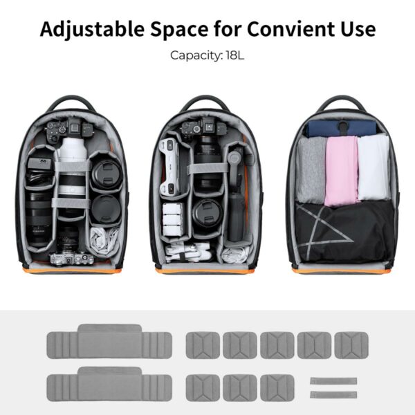 k&f concept nature wander camera backpack (18l )