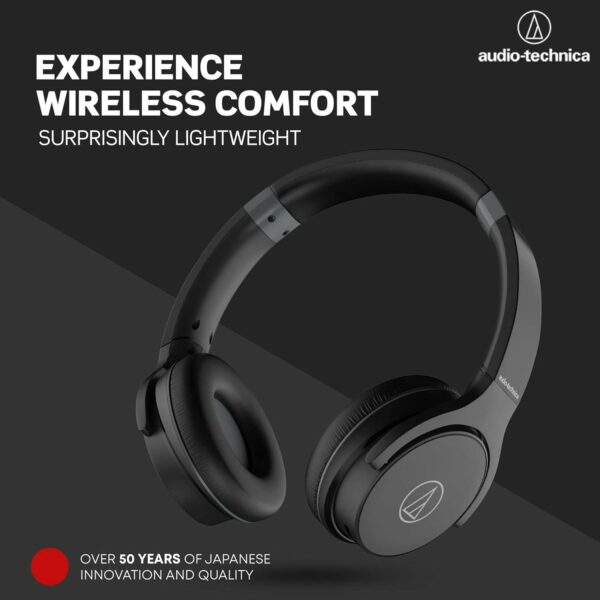 audio technica ath s220btbk wireless headphones