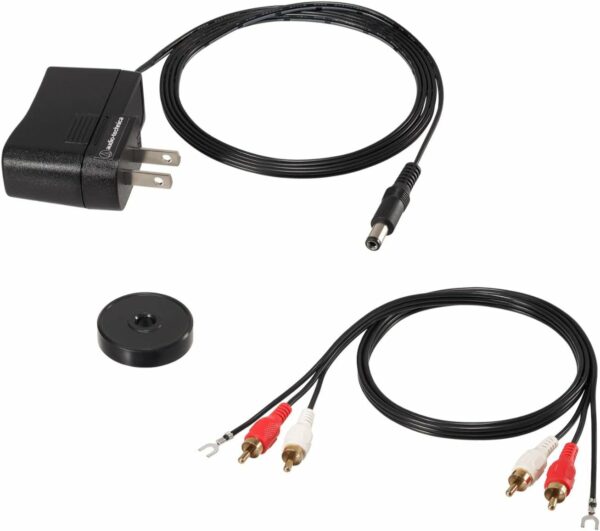 audio technica at lpw50pb fully manual belt drive turntable (4961310152192)