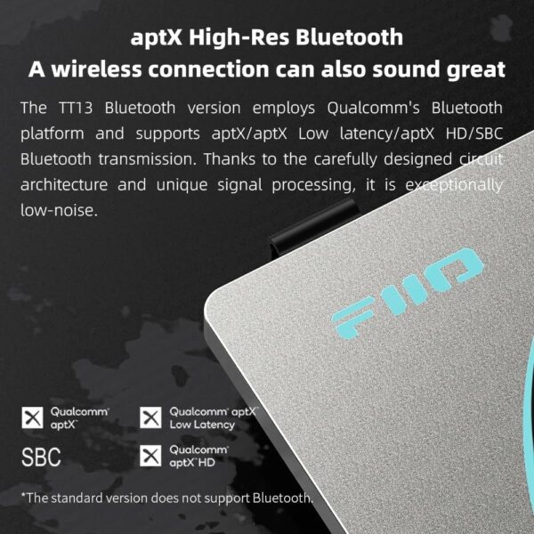 fiio tt13 fully automatic turntable bluetooth (silver)