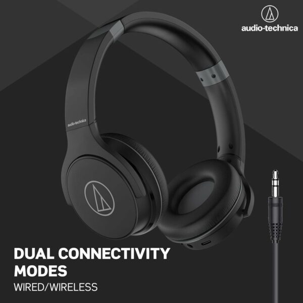 audio technica ath s220btbk wireless headphones