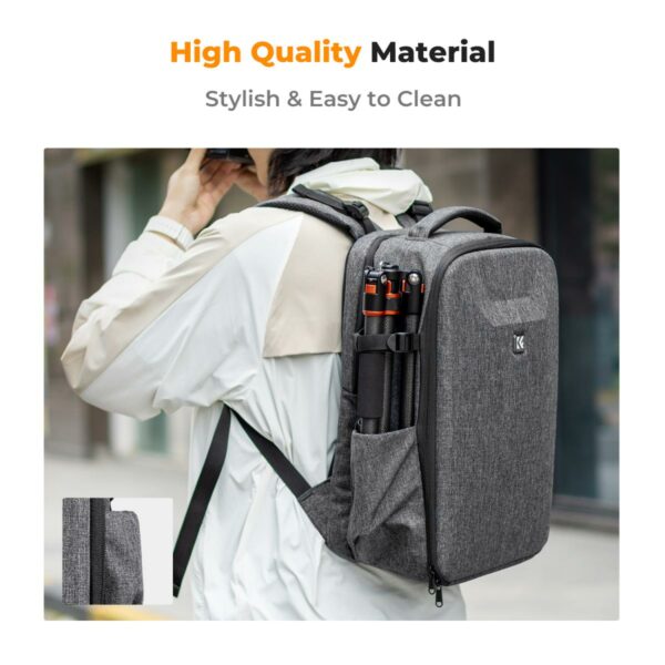 k&f concept nature wander 10 hard shell camera backpack (gray)