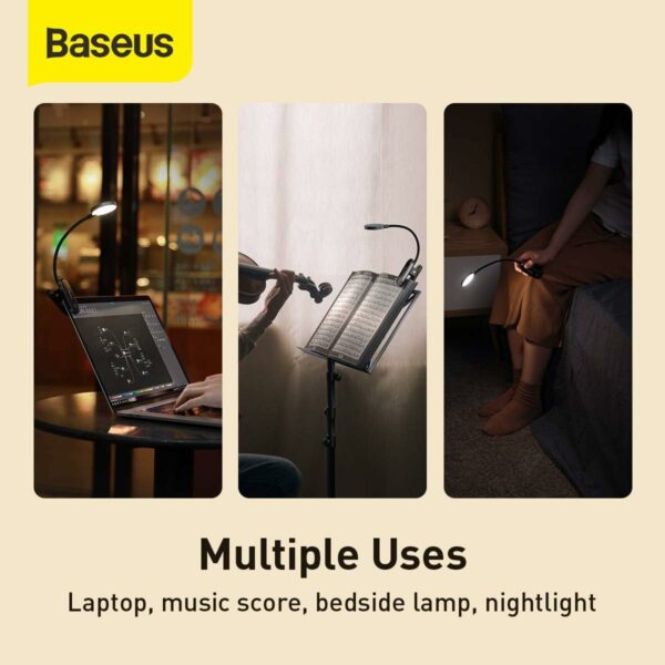 baseus comfort reading mini clip lamp