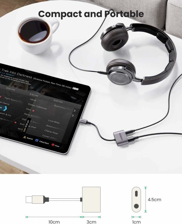 ugreen 60164 usb c to 3.5mm audio adapter with pd