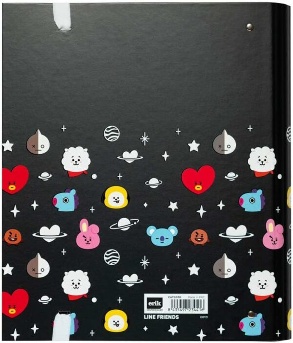 erik premium bt21 4 ring binder cover – a4, 26 x 32 cm