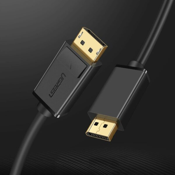 ugreen 10213 dp male to male cable 5m (black)