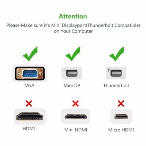 ugreen 10459 mini displayport to vga adapter