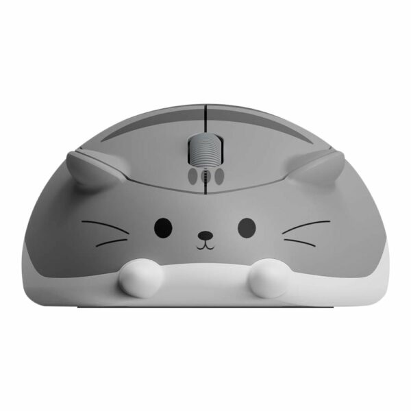 akko cat theme wireless mouse (2.4 ghz, gray mimo)