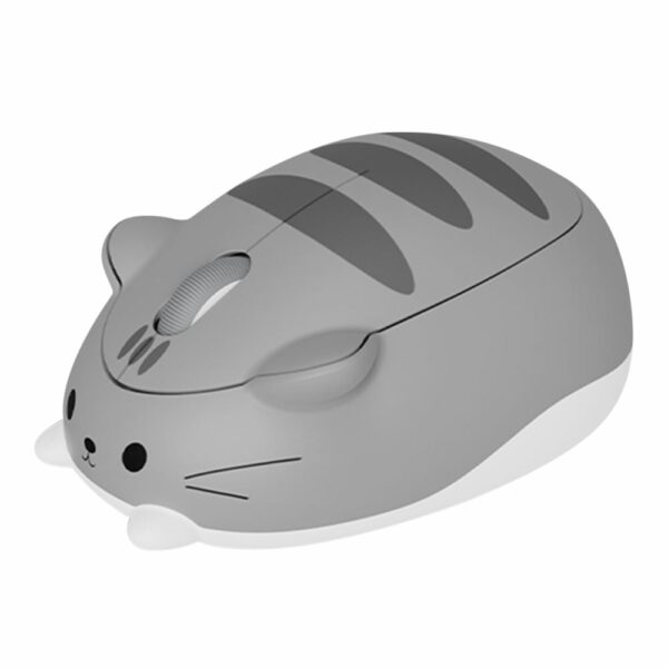 akko cat theme wireless mouse (2.4 ghz, gray mimo)