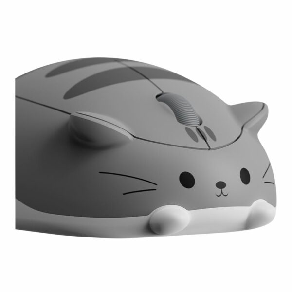 akko cat theme wireless mouse (2.4 ghz, gray mimo)