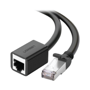 ugreen 11282 cat 6 f/utp ethernet rj45 extension male/female patch cords 3m (black)