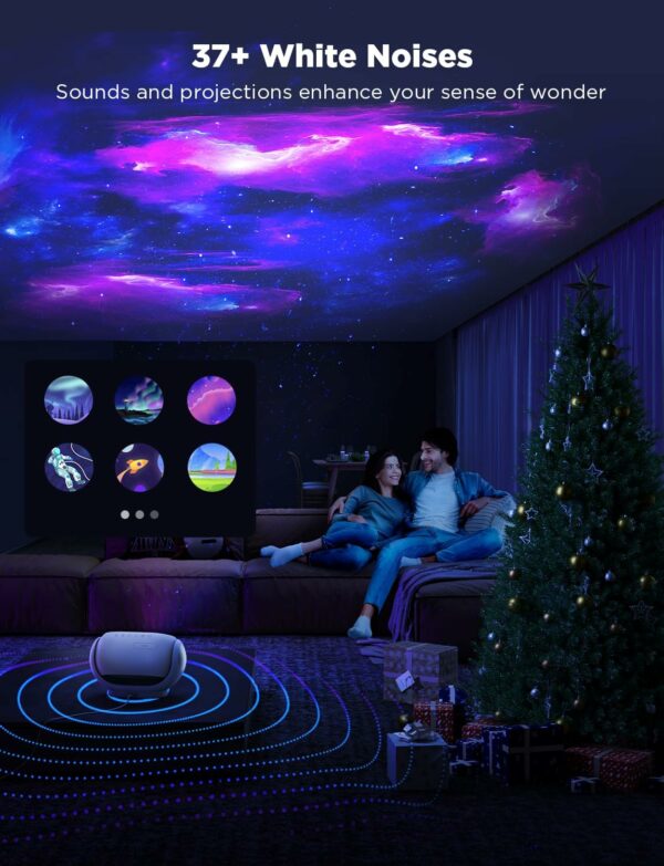 govee galaxy star projector for room with replaceable optical film discs (h6092)