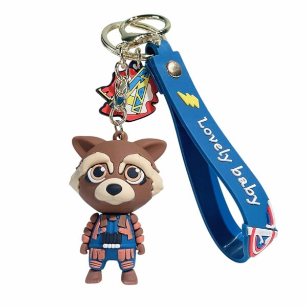 marvel guardians of the galaxy keychain (baby groot & rocket raccoon)