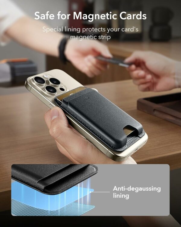 esr magnetic wallet boost (halolock) – midnight black