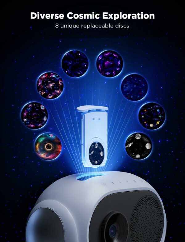 govee galaxy star projector for room with replaceable optical film discs (h6092)