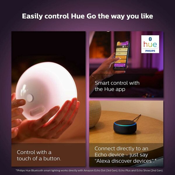 philips hue go white & colour ambiance smart light