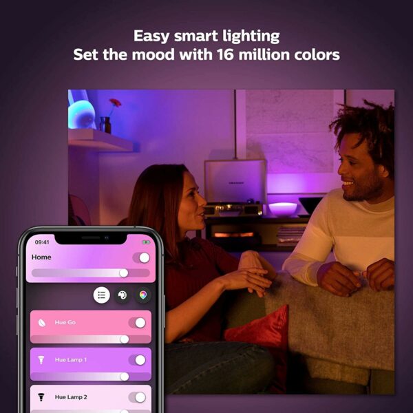 philips hue go white & colour ambiance smart light