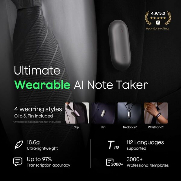 plaud notepin ai voice recorder