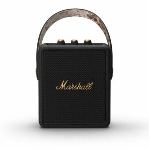 marshall stockwell ii portable bluetooth speaker – black & brass