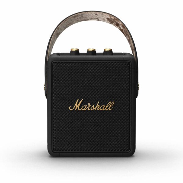 marshall stockwell ii portable bluetooth speaker – black & brass