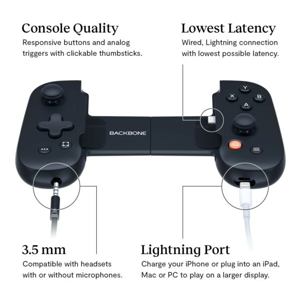 backbone one mobile gaming controller for iphone