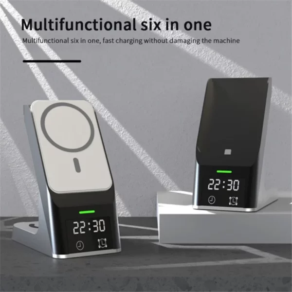 magnetic wireless 6 in 1 charging station