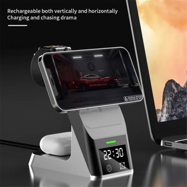 magnetic wireless 6 in 1 charging station