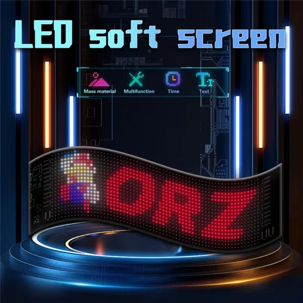 led matrix panel flexible screen display