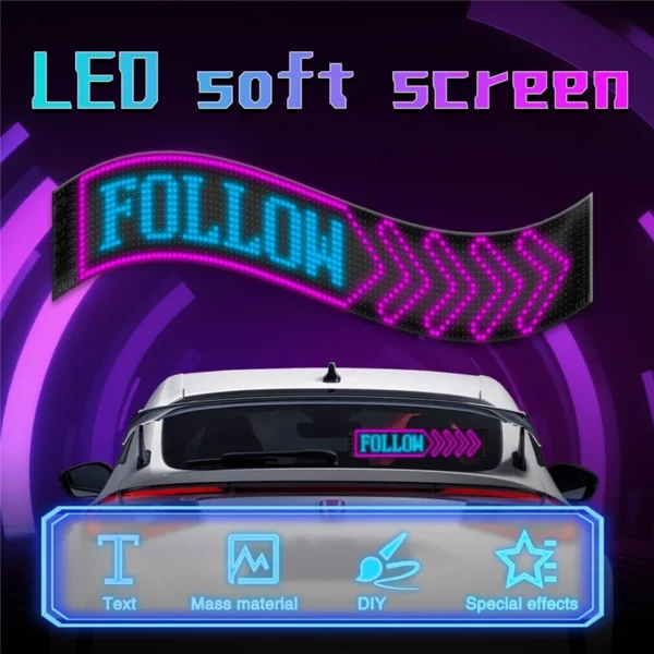 led matrix panel flexible screen display