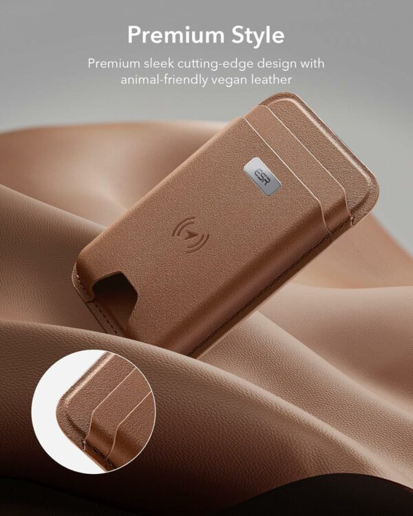 esr magnetic wallet boost (halolock) – caramel brown