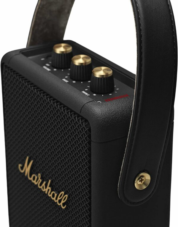 marshall stockwell ii portable bluetooth speaker – black & brass
