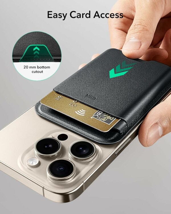 esr magnetic wallet boost (halolock) – midnight black