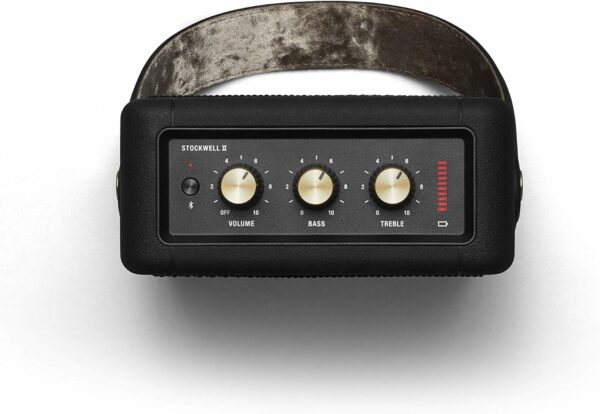 marshall stockwell ii portable bluetooth speaker – black & brass