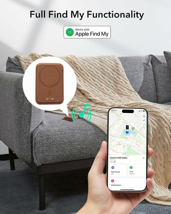 esr magnetic wallet boost (halolock) – caramel brown