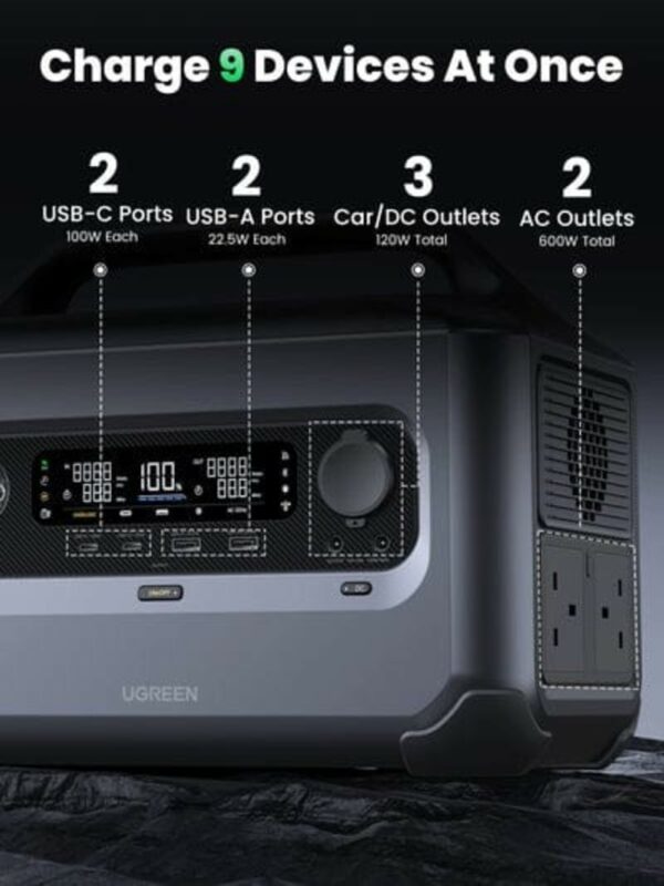 ugreen 15051 powerroam 600w 680wh portable power station