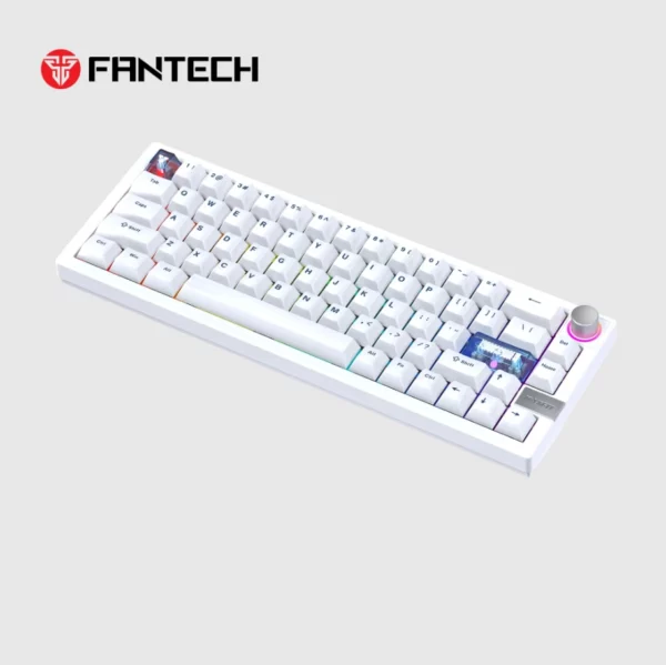 fantech mk920 maxfit6 wireless mechanical keyboard white (brown switch)