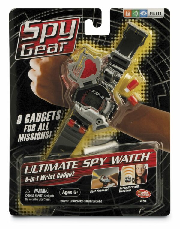 spy gear ultimate spy watch (8 in 1 wrist gadget)